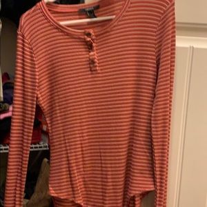 Stripe orange one piece